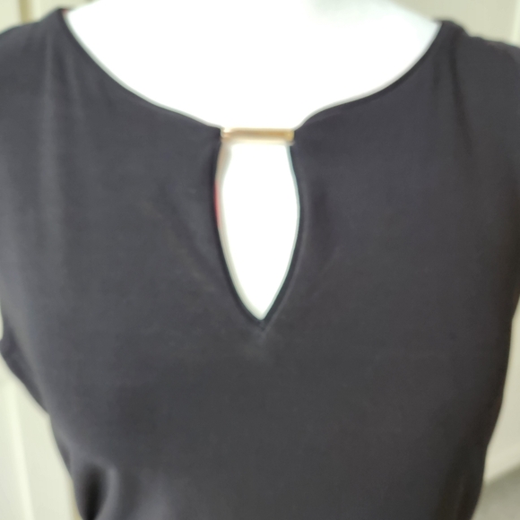 Reversible White House Black Market Shell Tank Sleeveless Shirt Black Medium - Picture 7 of 16